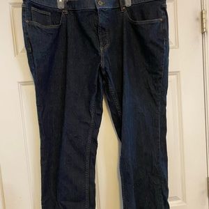 Plus size denim jeans